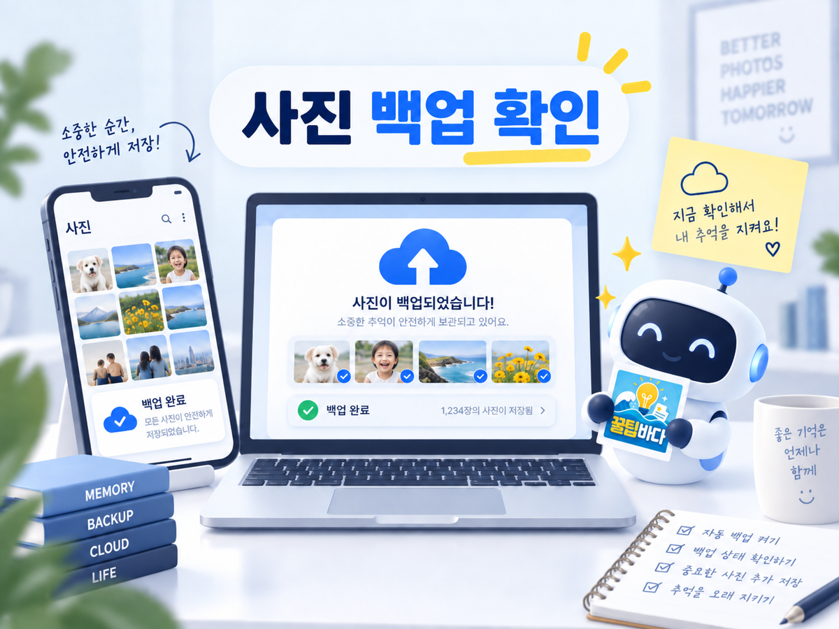 구글 포토 백업 확인하는 법: 휴대폰 사진 삭제 전 점검 순서